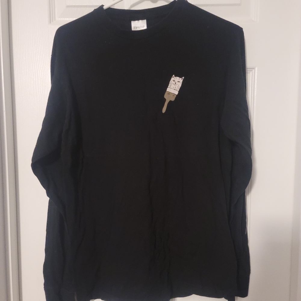 Rip n dip bob ross long sleeve black size medium